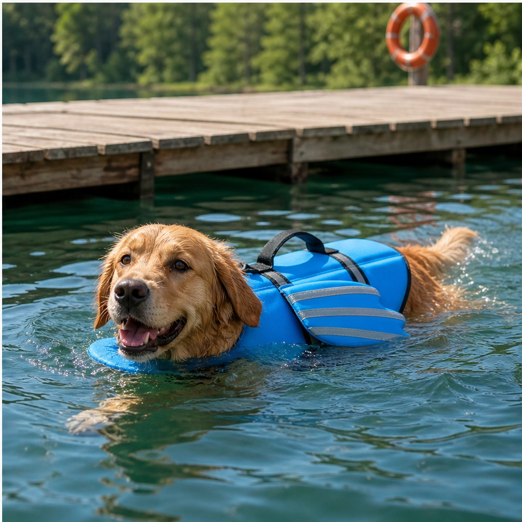 Seraphin – Angel Wing Dog Life Jacket with Head Float &amp; Rescue Handle + 50% OFF
