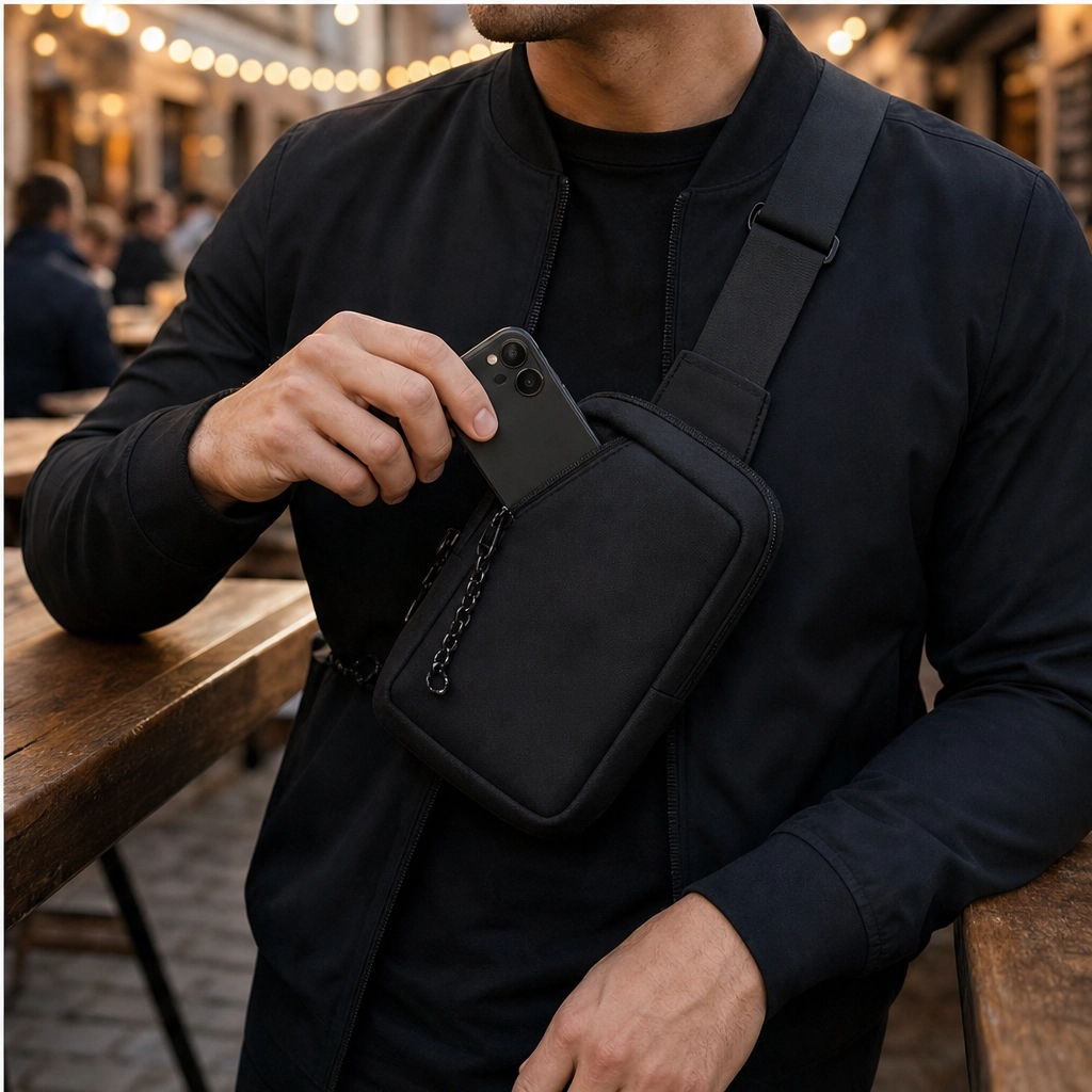 Roven – Hands-Free Water-Resistant Sling Bag for Men + 50% OFF