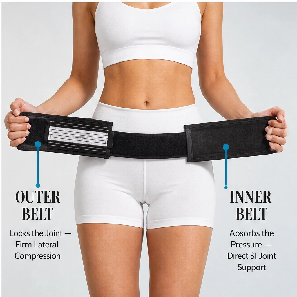 Steadwell – Dual-Belt Adjustable Compression Support Belt + 50% OFF