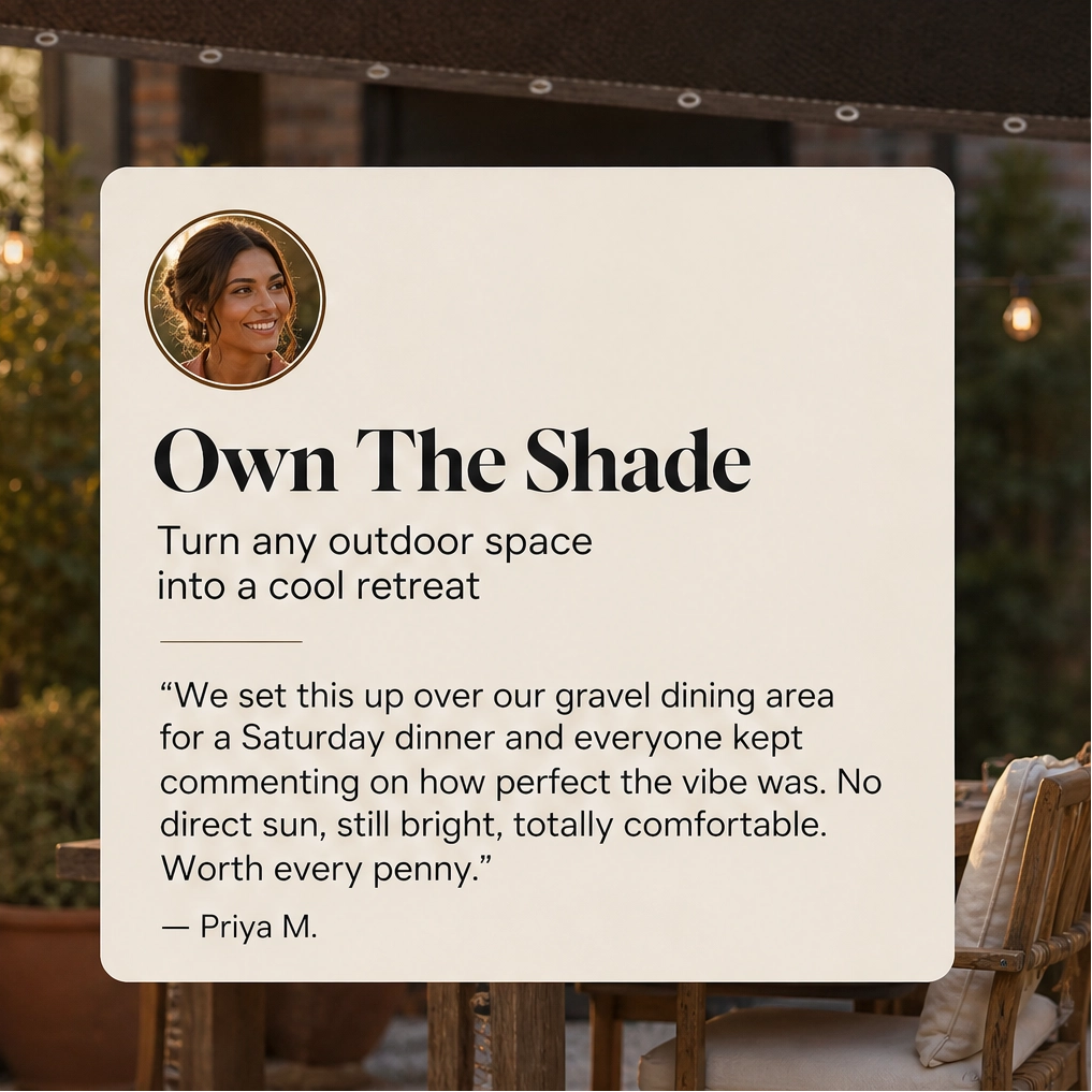 Shadevale – Breathable UV-Blocking Outdoor Shade Cloth with Reinforced Grommets + 50% OFF