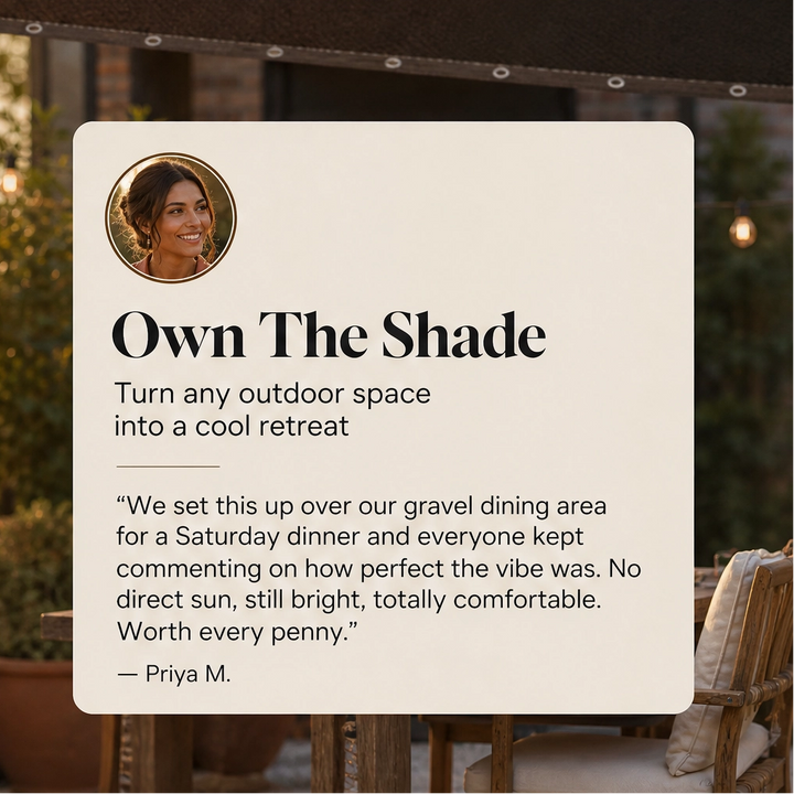 Shadevale – Breathable UV-Blocking Outdoor Shade Cloth with Reinforced Grommets + 50% OFF