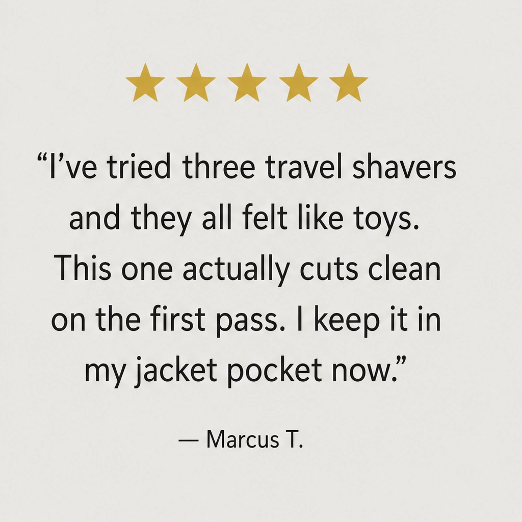 Flintcrest – Pocket-Size Rotary Electric Shaver with Magnetic Head + 50% OFF