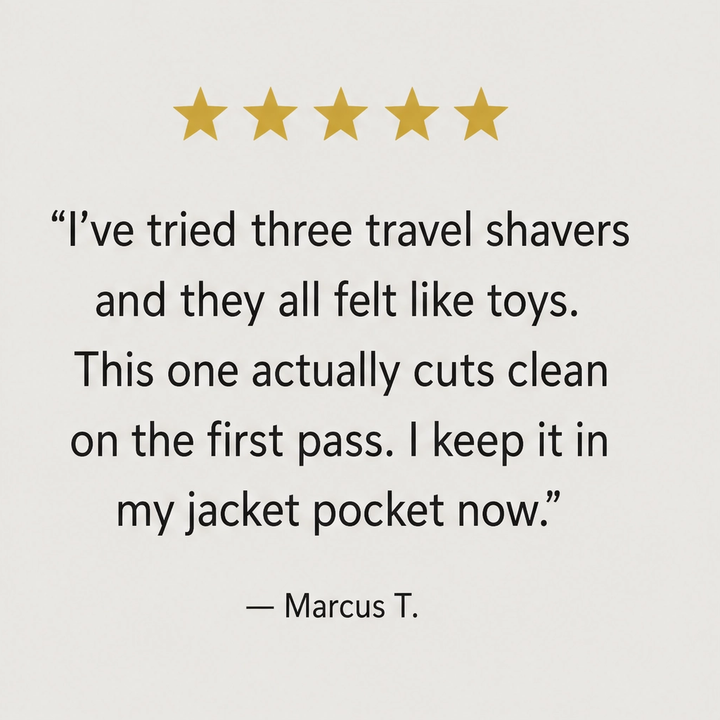 Flintcrest – Pocket-Size Rotary Electric Shaver with Magnetic Head + 50% OFF