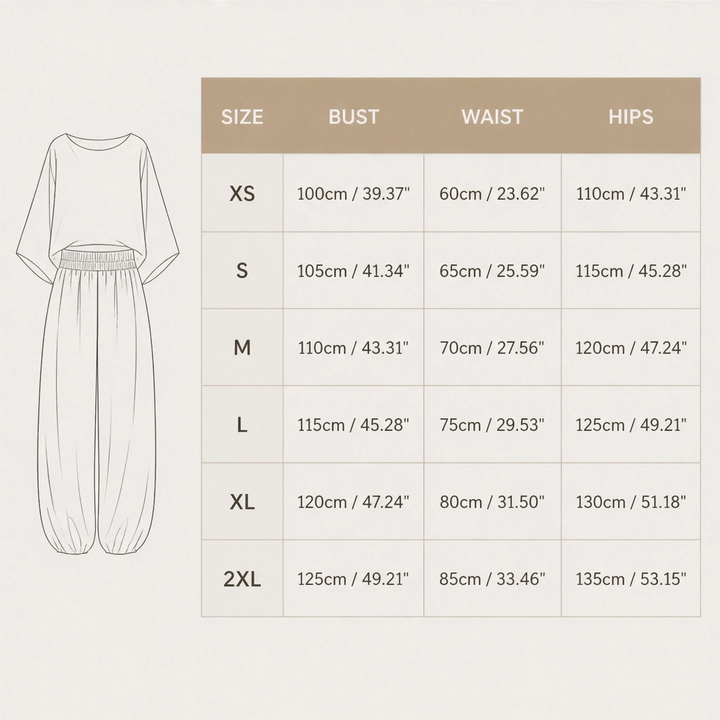Rivelle – Batwing Top &amp; Wide-Leg Two-Piece Lounge Set + 50% OFF