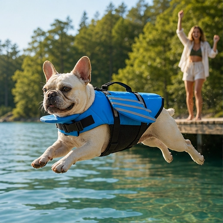 Tidewell – Reflective Angel Wing Dog Life Jacket with Rescue Handle + 50% OFF