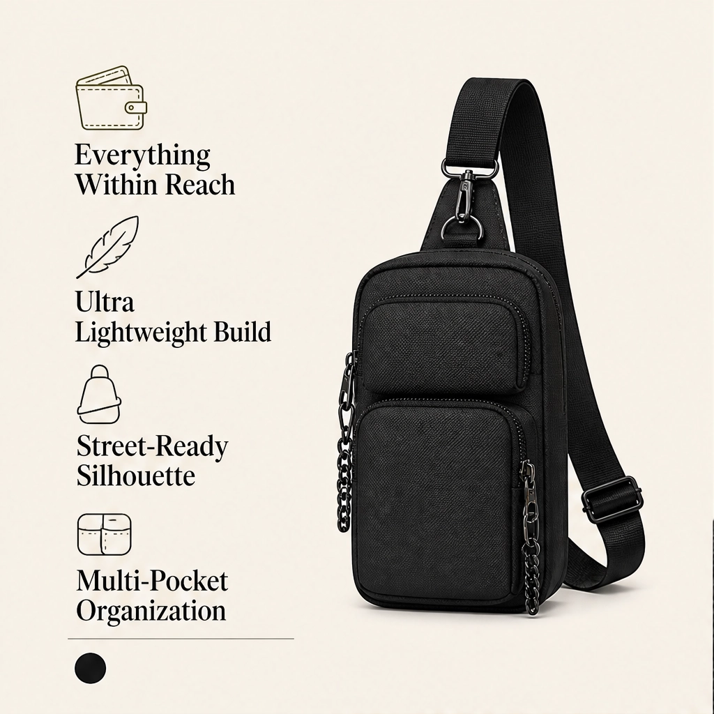 Roven – Hands-Free Water-Resistant Sling Bag for Men + 50% OFF
