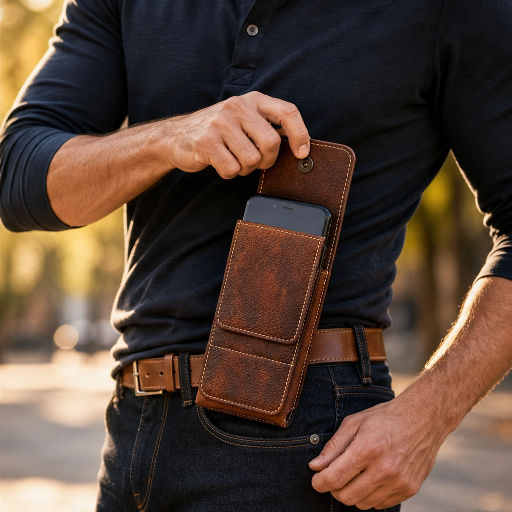 Latchford – Magnetic Belt Holster with Card Slot for Phones up to 6.3" + 50% OFF