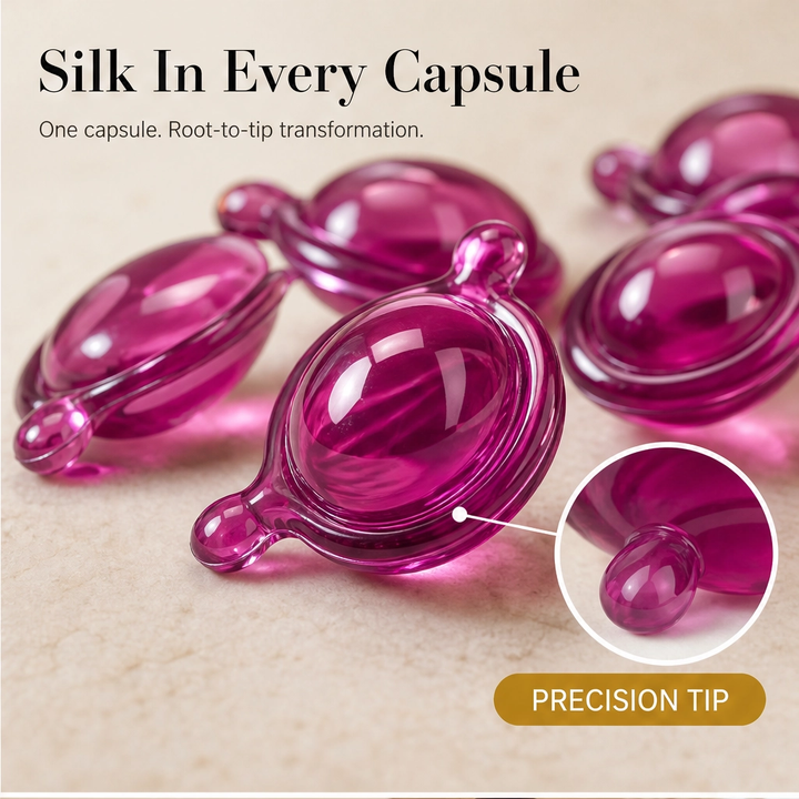 Tressara – Argan &amp; Rosehip Hair Oil Capsules for Silky, Frizz-Free Shine + 1+1 FREE