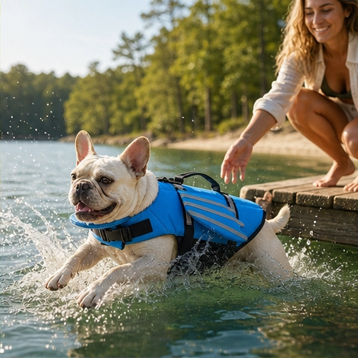 Tidewell – Reflective Angel Wing Dog Life Jacket with Rescue Handle + 50% OFF
