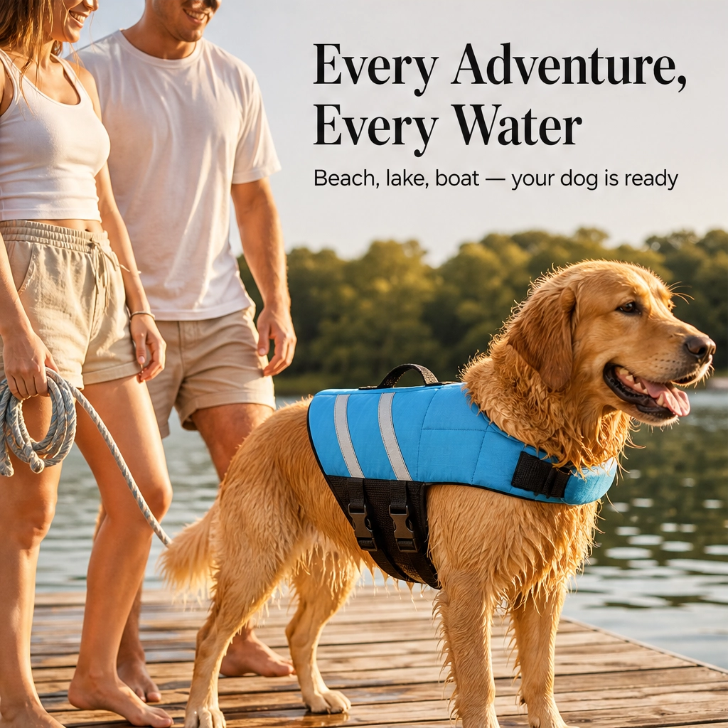 Seraphin – Angel Wing Dog Life Jacket with Head Float &amp; Rescue Handle + 50% OFF
