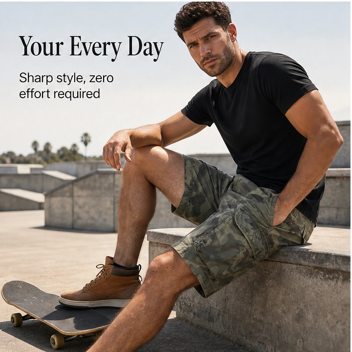 Ridgeline – Multi-Pocket Breathable Relaxed-Fit Cargo Shorts + 50% OFF