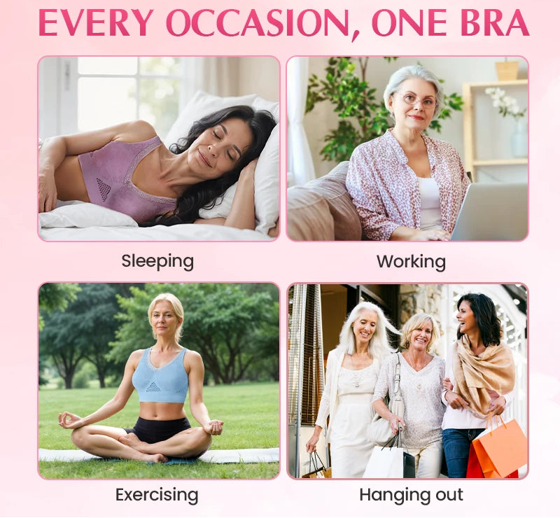 AuraForm Cotton Lift Bra – Natural Comfort, Effortless Support