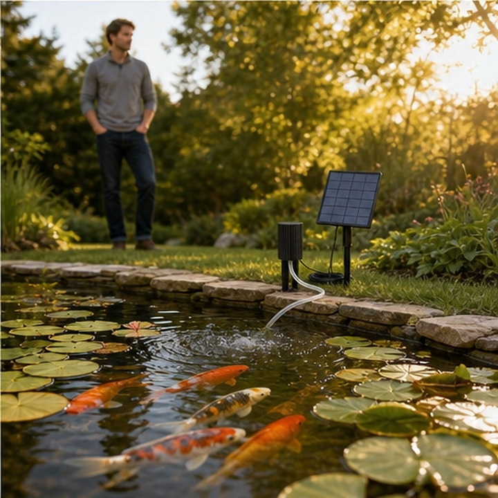 Fernbrook – Solar Powered Wire-Free Pond Aerator + 50% OFF