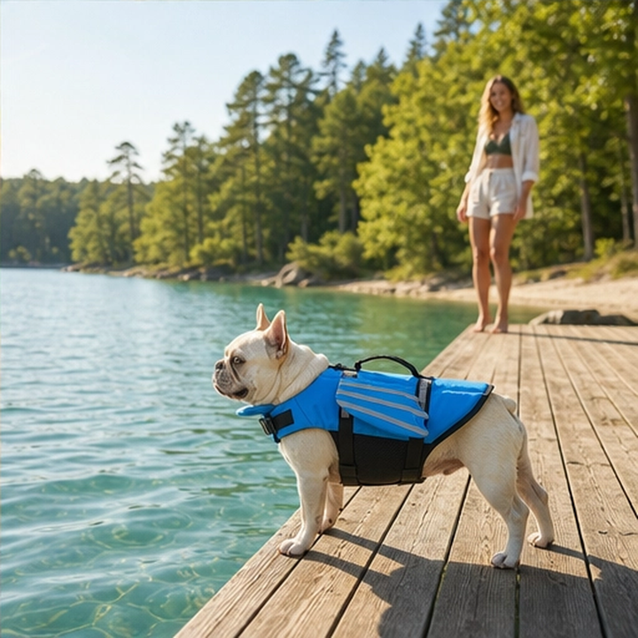 Tidewell – Reflective Angel Wing Dog Life Jacket with Rescue Handle + 50% OFF