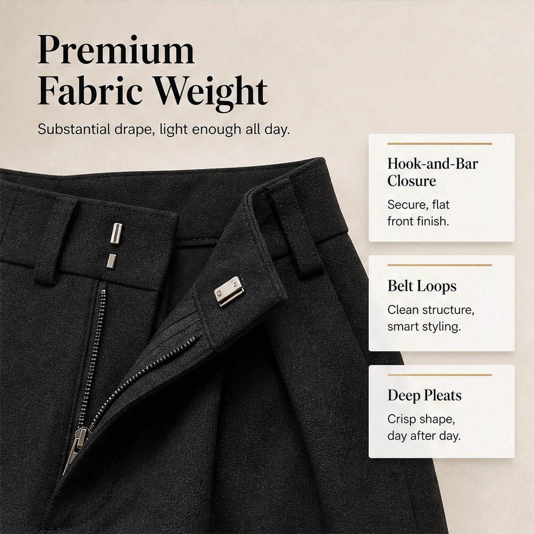 Marlowe – High-Waist Pleated Tailored Bermuda Shorts + 50% OFF