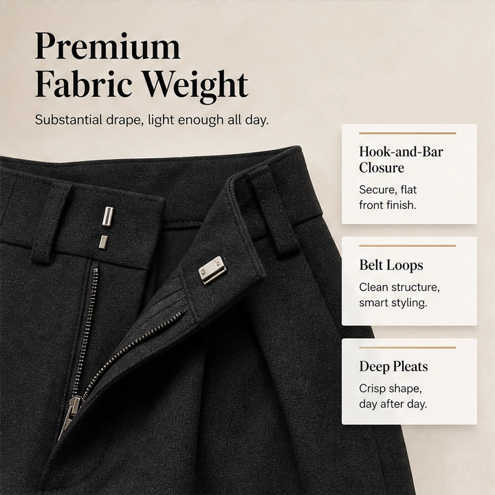 Marlowe – High-Waist Pleated Tailored Bermuda Shorts + 50% OFF