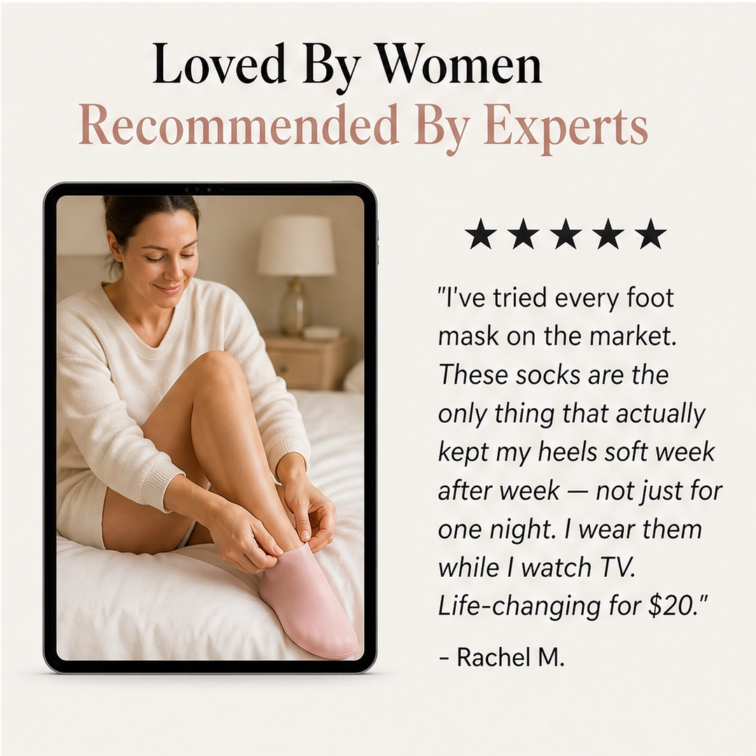 Emollia – Full-Foot Silicone Moisturizing Socks, Reusable Spa Socks + 50% OFF