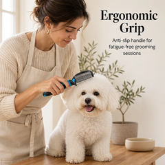 Furrow – Double-Sided Undercoat Rake & Dematting Brush for Dogs and Cats + 50% OFF