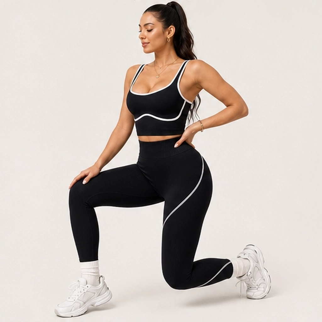Sculptform – Contour Seam Tummy Control Sports Bra &amp; Leggings Set + 50% OFF
