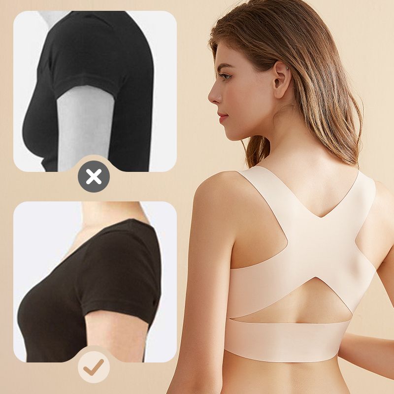 Arcelle – Front-Closure Cross-Back Wireless Posture Bra + 50% OFF
