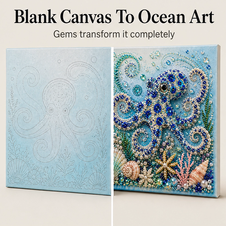 Nacre – Sparkling 3D Pearl Mosaic Ocean Art DIY Kit, 12×12 in + 50% OFF