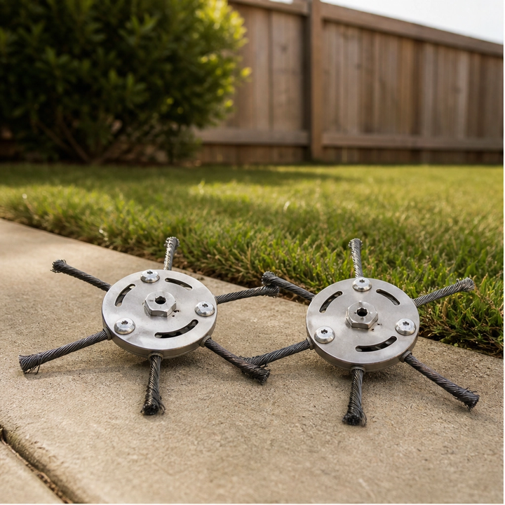 Steelbriar – 6-Arm Steel Wire Trimmer Head, Tool-Free Fit for Most Trimmers + 50% OFF