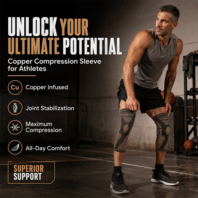 Stridewell – Breathable Full-Leg Compression Sleeves with Anti-Slip Grip Band + 50% OFF