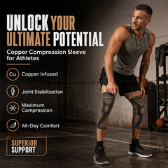 Stridewell – Breathable Full-Leg Compression Sleeves with Anti-Slip Grip Band + 50% OFF