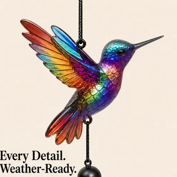 Willowdale – Deep-Tone Aluminum Wind Chime, Hand-Painted Birds, Garden &amp; Memorial Decor + 50% OFF
