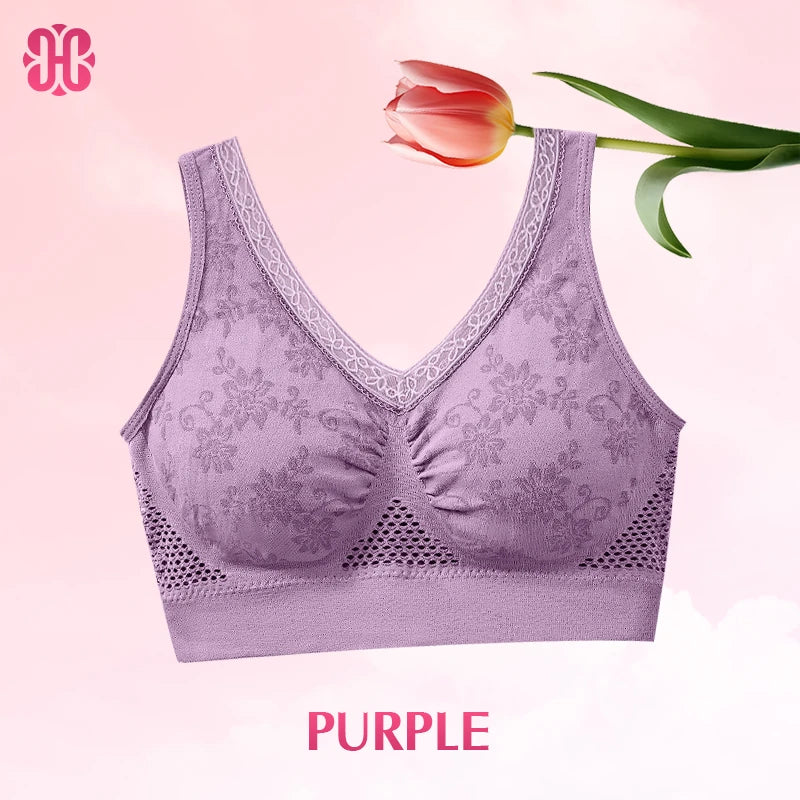 AuraForm Cotton Lift Bra – Natural Comfort, Effortless Support