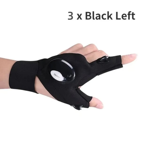 The TaskLight Work Gloves - A Third Helping Hand, No Flashlights Anymore + 50% OFF