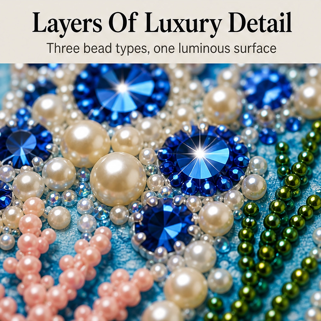 Nacre – Sparkling 3D Pearl Mosaic Ocean Art DIY Kit, 12×12 in + 50% OFF
