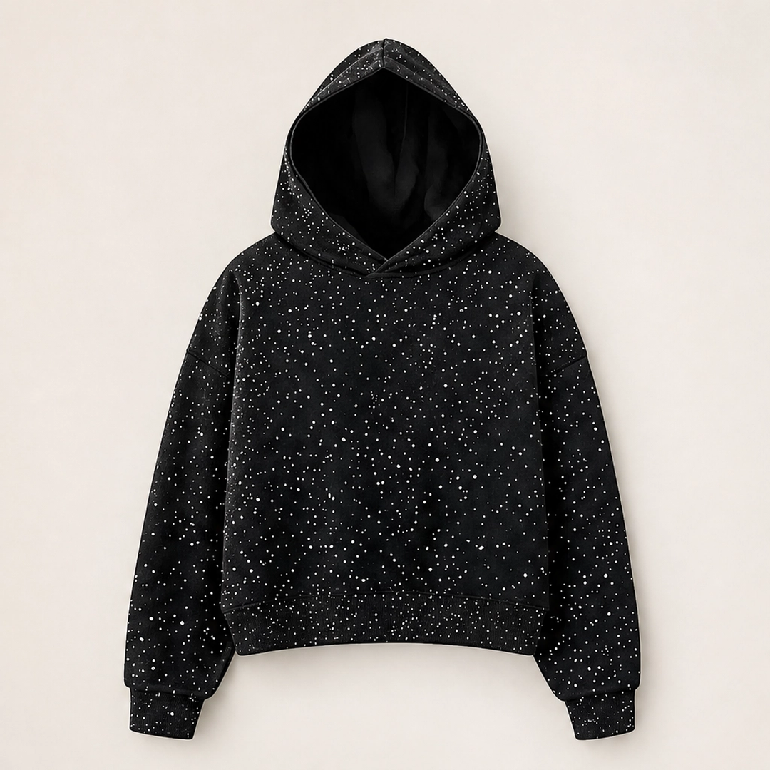 Duskglow – Rhinestone Sparkle Oversized Unisex Hoodie + 50% OFF