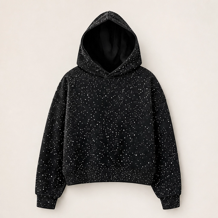 Duskglow – Rhinestone Sparkle Oversized Unisex Hoodie + 50% OFF