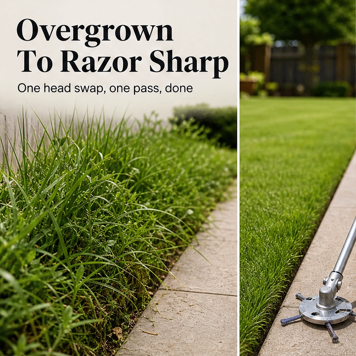 Steelbriar – 6-Arm Steel Wire Trimmer Head, Tool-Free Fit for Most Trimmers + 50% OFF