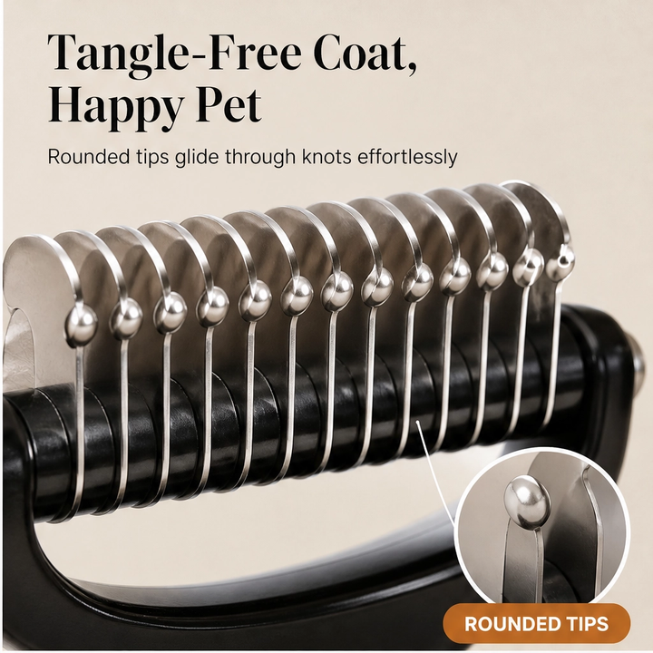 Furvana – 2-in-1 Dematting &amp; Deshedding Comb for Dogs &amp; Cats + 50% OFF