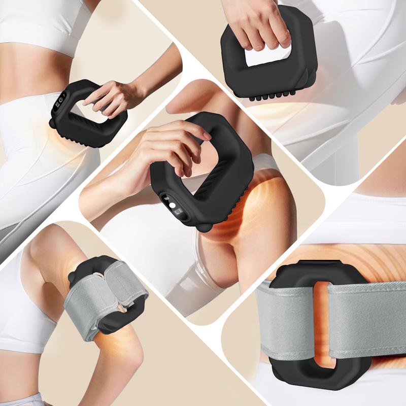 Kinetra – 3-in-1 Vibrating Fascia Ring Massager with Hands-Free Belt + 50% OFF