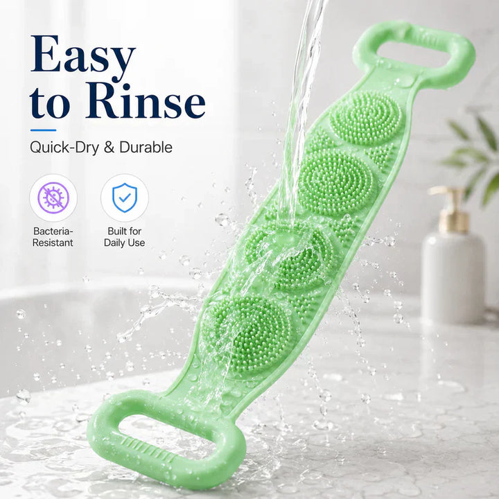 Brookmist – Double-Sided Silicone Back Scrubber with Dual Handles + 50% OFF