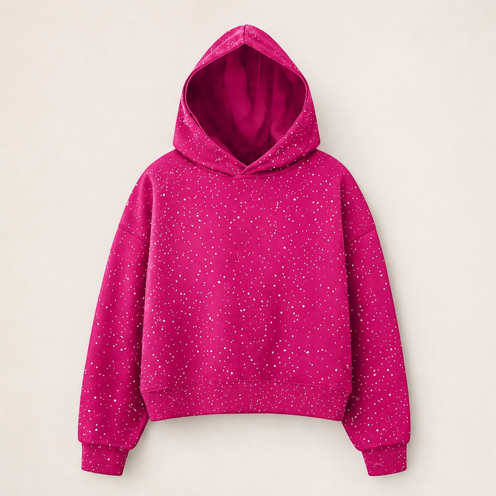 Duskglow – Rhinestone Sparkle Oversized Unisex Hoodie + 50% OFF