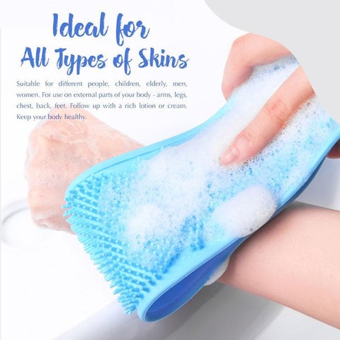 Verglow – Dual-Sided Silicone Back Scrubber &amp; Body Massage Strap + 50% OFF