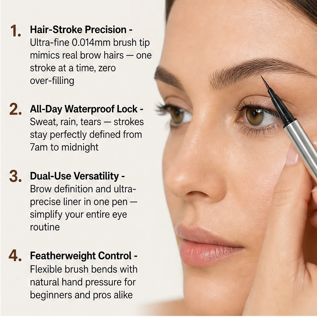Wispé – 0.014mm Ultra-Fine Waterproof Brow &amp; Eyeliner Pen + BUY 1 PICK 1