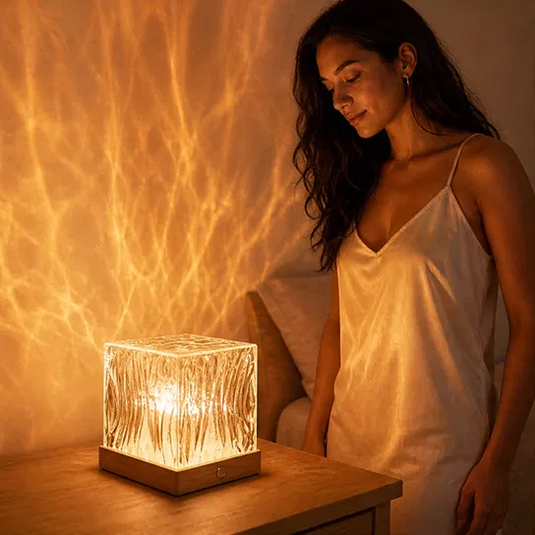 Tidalume – Water Ripple Projection Cube LED Ambient Light + 50% OFF