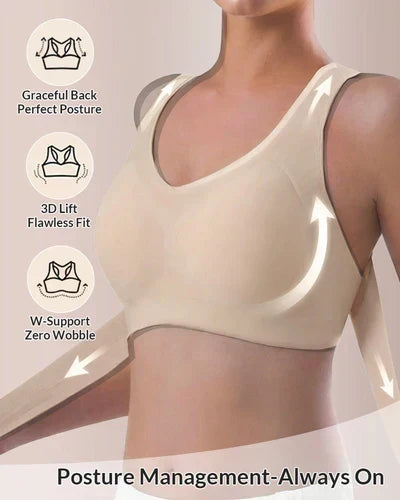 Arcelle – Front-Closure Cross-Back Wireless Posture Bra + 50% OFF