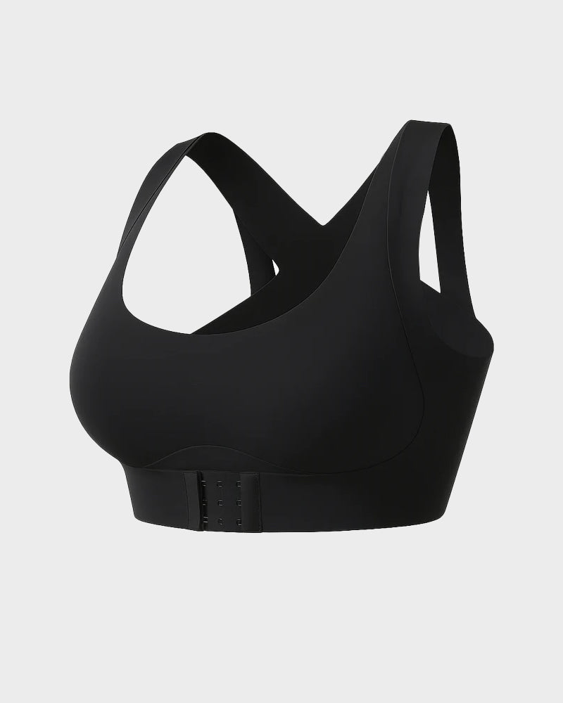 Arcelle – Front-Closure Cross-Back Wireless Posture Bra + 50% OFF
