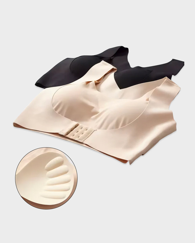 Arcelle – Front-Closure Cross-Back Wireless Posture Bra + 50% OFF