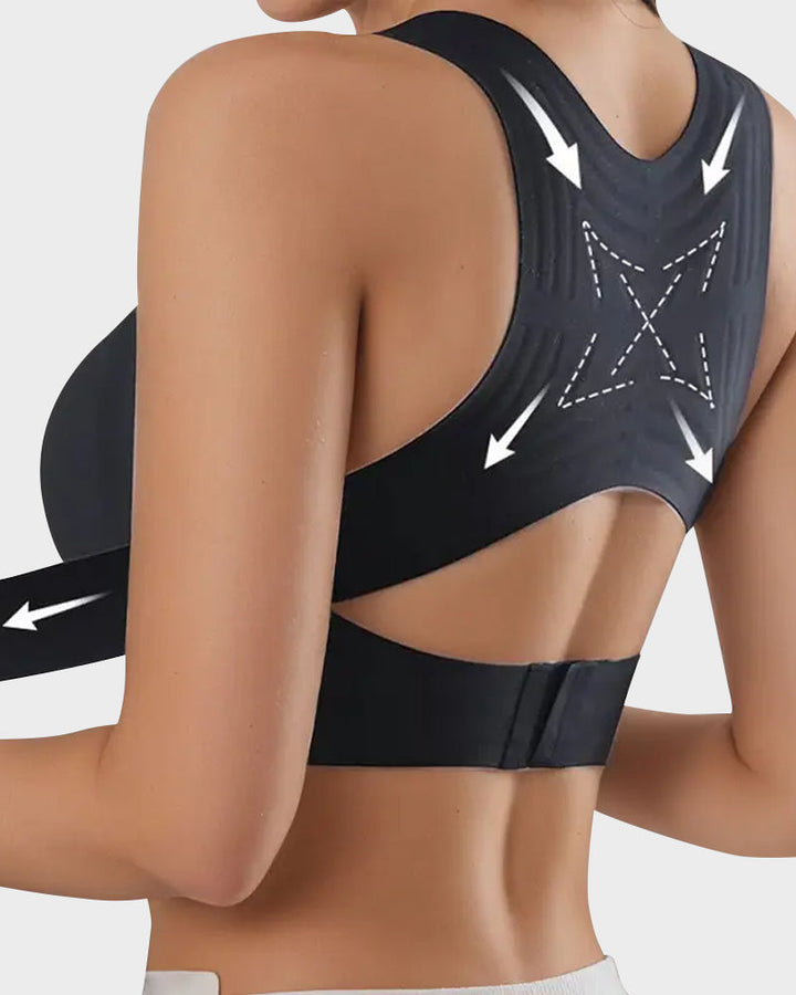 Arcelle – Front-Closure Cross-Back Wireless Posture Bra + 50% OFF