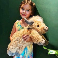 CozyCalm Weighted Cow Plush  – Soft Stuffed Animal for Kids & Adults Non-Heated Sensory Toy + 50% OFF