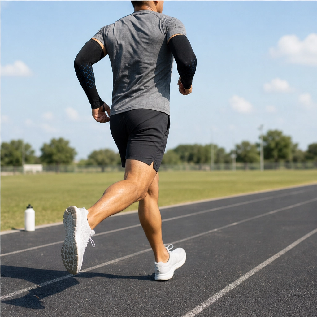 Solvra – UPF 50+ Cooling Compression Arm Sleeves + 50^ OFF