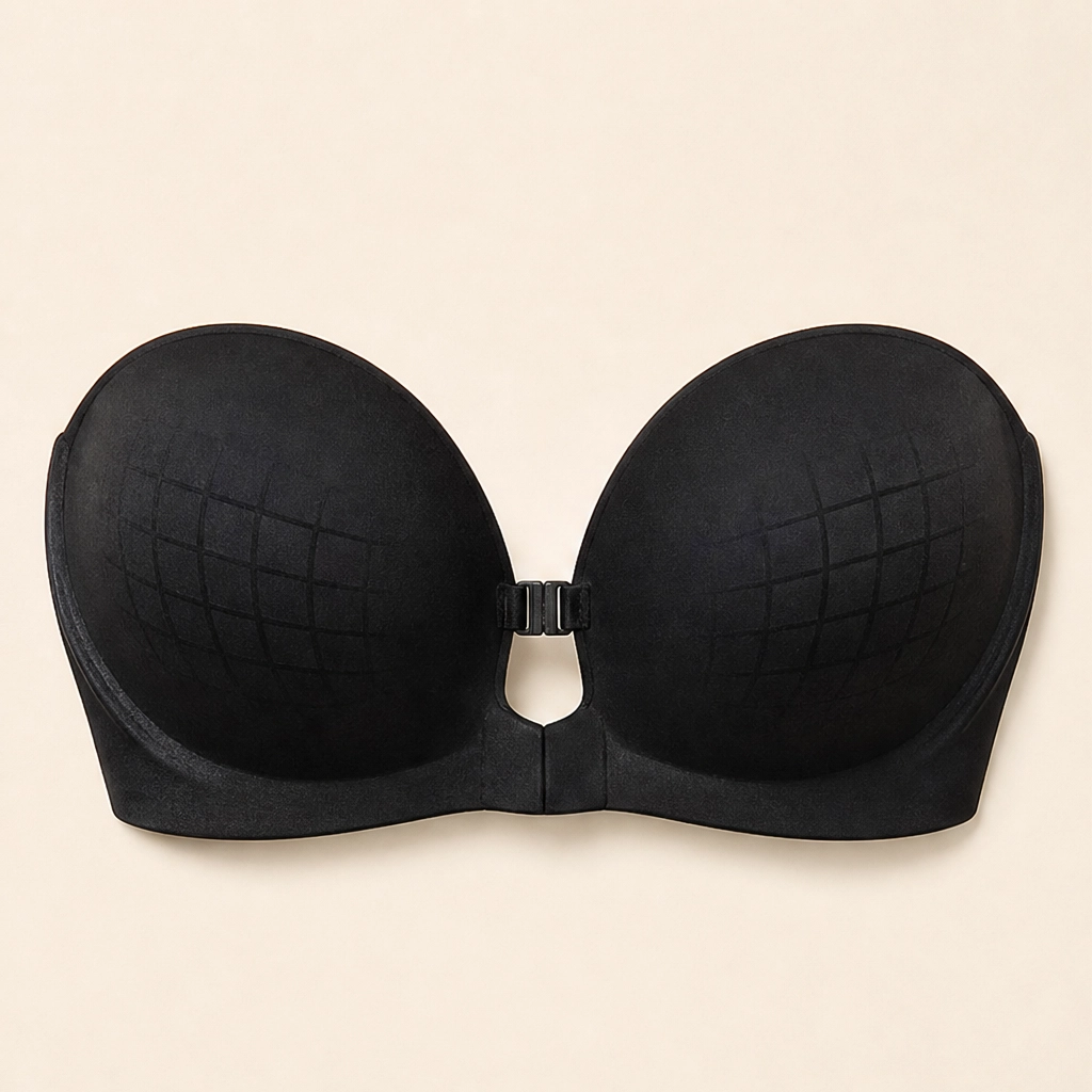 Sevelle – Seamless Front-Closure Strapless Bra with Adjustable Straps  + 1+1 FREE