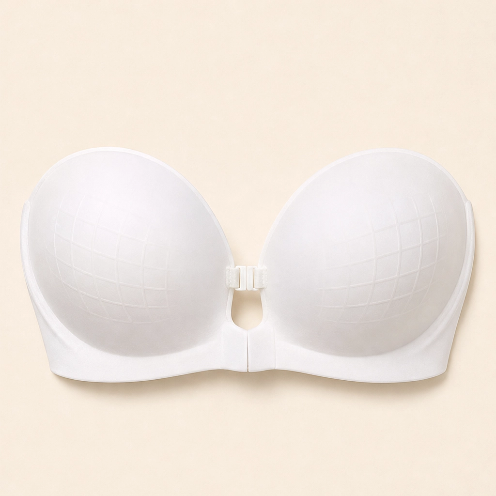 Sevelle – Seamless Front-Closure Strapless Bra with Adjustable Straps  + 1+1 FREE